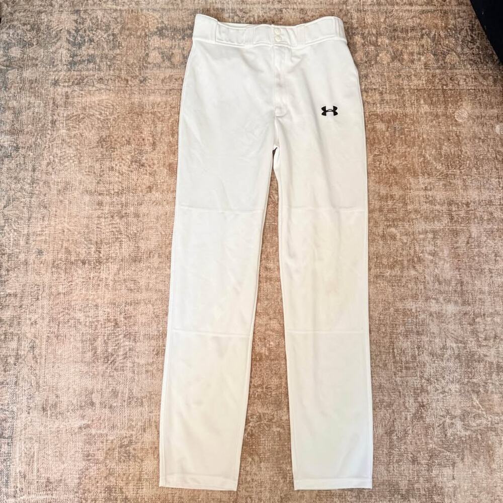 Youth XL Youth Under Armour White Baseball Pants